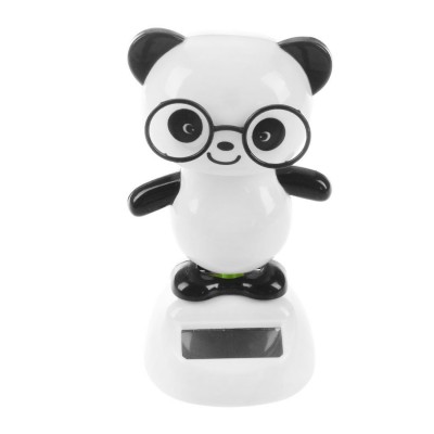 Solar Power Dancing Figures Panda,Novelty Desk Car Toy Ornament C5A1   122827825344